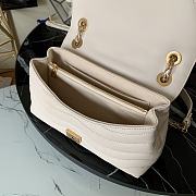 Louis Vuitton Wave V-shaped Quilted Chain Bag White - M58552 – 24x14x9cm - 6