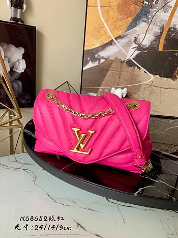 Louis Vuitton Wave V-shaped Quilted Chain Bag Pink - M58552 – 24x14x9cm