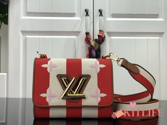 Louis Vuitton Twist Parasol Capsule Canvas And Natural Calfskin Red - M57722 – 23 x 17 x 9.5 cm - 1