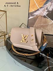 Louis Vuitton Lockme Tender Grain Calfskin Beige - M58557 – 19 x 13 x 8 cm - 1