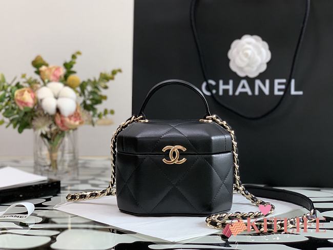 Chanel Handcraft Box Bag Black – 99077 – 15x10x11 cm - 1