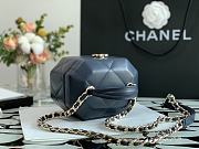 Chanel Handcraft Box Bag Navy Blue – 99077 – 15x10x11 cm - 4