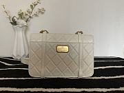 Chanel Flap Bag Cowhide Gold Hardware White – 28700 – 17x25x8 cm - 2