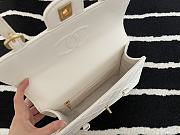 Chanel Flap Bag Cowhide Gold Hardware White – 28700 – 17x25x8 cm - 6