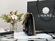 Chanel Vertical Flap Bag Cowhide Gold Hardware Black – 28700 – 17x14x7 cm - 3