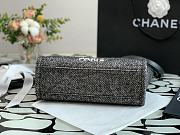 Chanel Shopping Canvas Bag Black –28 cm - 4