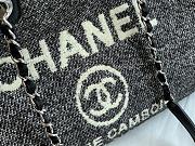 Chanel Shopping Canvas Bag Black – 34 cm - 5