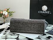 Chanel Shopping Canvas Bag Black – 34 cm - 4