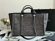 Chanel Shopping Canvas Bag Black – 38 cm - 6