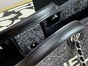 Chanel Shopping Canvas Bag Black – 38 cm - 5