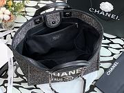 Chanel Shopping Canvas Bag Black – 38 cm - 3