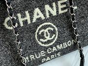 Chanel Shopping Canvas Bag Black – 38 cm - 2
