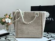 Chanel Shopping Canvas Bag Beige – 28 cm - 4