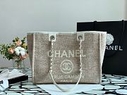 Chanel Shopping Canvas Bag Beige – 34 cm - 1