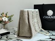 Chanel Shopping Canvas Bag Beige – 34 cm - 5