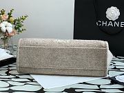 Chanel Shopping Canvas Bag Beige – 34 cm - 3