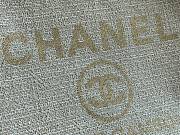 Chanel Shopping Canvas Bag White – 38 cm - 2