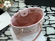 Chanel Shopping Canvas Bag Pink – 28 cm - 5