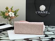 Chanel Shopping Canvas Bag Pink – 28 cm - 4