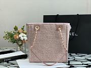 Chanel Shopping Canvas Bag Pink – 28 cm - 3