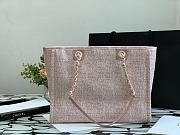 Chanel Shopping Canvas Bag Pink – 34 cm - 3
