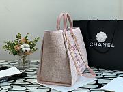 Chanel Shopping Canvas Bag Pink – 38 cm - 5