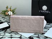 Chanel Shopping Canvas Bag Pink – 38 cm - 4