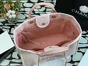 Chanel Shopping Canvas Bag Pink – 38 cm - 3