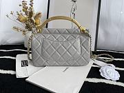 Chanel Craft Workshop Cowhide Gray Handbag  – 22 cm - 3