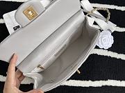 Chanel Craft Workshop Cowhide Gray Handbag  – 22 cm - 4
