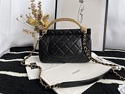 Chanel Craft Workshop Cowhide Black Handbag  – 22 cm - 6