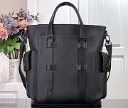Louis Vuitton Flight Briefcase Lychee Pattern Leather Black – M58493 – 38 x 13 x 38 cm - 3