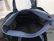 Louis Vuitton Flight Briefcase Lychee Pattern Leather Navy Blue – M58493 – 38 x 13 x 38 cm - 4