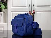 Louis Vuitton S LOCK Messenger Bag Embossed Taurillon Leather Blue – M58489 – 22 x 18 x 8 cm  - 4
