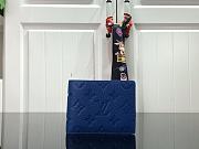 Louis Vuitton Slender Wallet Blue Embossed Monogram - M80590 – 11 x 8.5 x 2 cm - 4