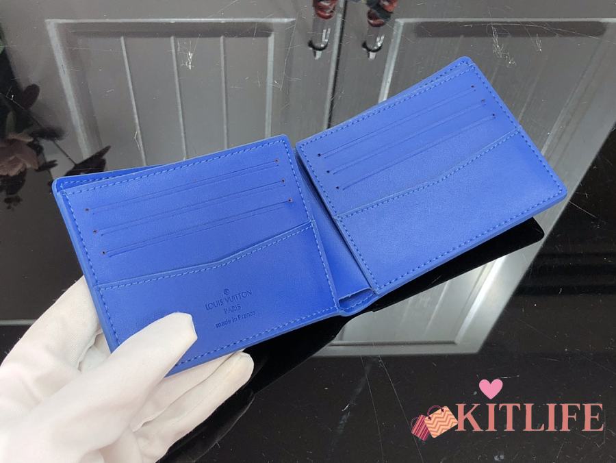 Louis Vuitton Slender Wallet In Blue