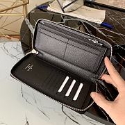 Louis Vuitton Zippy Wallet Damier Infini 3D Smooth Cowhide Black - N60442 – 10 x 20 x 2 cm - 3