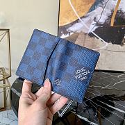 Louis Vuitton Bigge Men's Card Case Damier Graphite 3D Canvas Blue - N60441 – 8 x 11 x 1 cm - 5