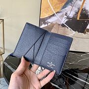 Louis Vuitton Bigge Men's Card Case Damier Graphite 3D Canvas Blue - N60441 – 8 x 11 x 1 cm - 2
