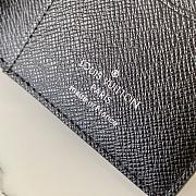 Louis Vuitton Grid Men's Card Bag Damier Graphite 3D leather - N60441 – 8 x 11 x 1 cm - 2