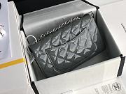 Chanel Quilted Patent Leather Classic New Mini Flap Bag Light Grey With Silver Hardware – 1116 – 20 cm - 6