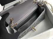 Chanel Quilted Patent Leather Classic New Mini Flap Bag Light Grey With Gold Hardware – 1116 – 20 cm - 3