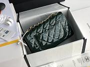 Chanel Quilted Patent Leather Classic New Mini Flap Bag Light Green With Gold Hardware – 1116 – 20 cm - 6