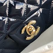 Chanel Quilted Patent Leather Classic New Mini Flap Bag Light Navy Blue With Gold Hardware – 1116 – 20 cm - 3