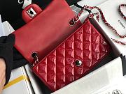 Chanel Quilted Patent Leather Classic New Mini Flap Bag Light Red With Silver Hardware – 1116 – 20 cm - 3