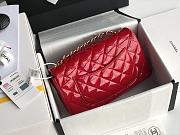 Chanel Quilted Patent Leather Classic New Mini Flap Bag Light Red With Gold Hardware – 1116 – 20 cm - 4