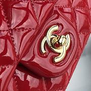 Chanel Quilted Patent Leather Classic New Mini Flap Bag Light Red With Gold Hardware – 1116 – 20 cm - 2