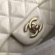 Chanel Quilted Patent Leather Classic New Mini Flap Bag White With Gold Hardware – 1116 – 20 cm - 5