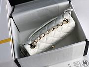 Chanel Quilted Patent Leather Classic New Mini Flap Bag White With Gold Hardware – 1116 – 20 cm - 2