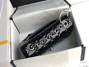 Chanel Quilted Patent Leather Classic New Mini Flap Bag Black With Silver Hardware – 1116 – 20 cm - 6